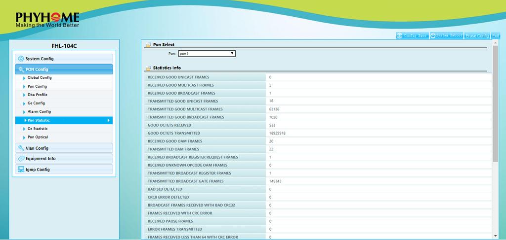 1.3.10 - ESTATÍSTICAS PORTAS GE Esta opção permite verificar o tráfego de