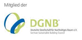 Alemão de Construção Sustentável - German Sustainable Building Council), exibindo a marcação DGNB.