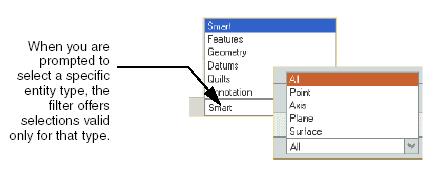 Figura 3: Elementos auxiliares para filtragem de linhas. Uma alternativa para isolar um item no processo de seleção é pegá-lo de uma lista.
