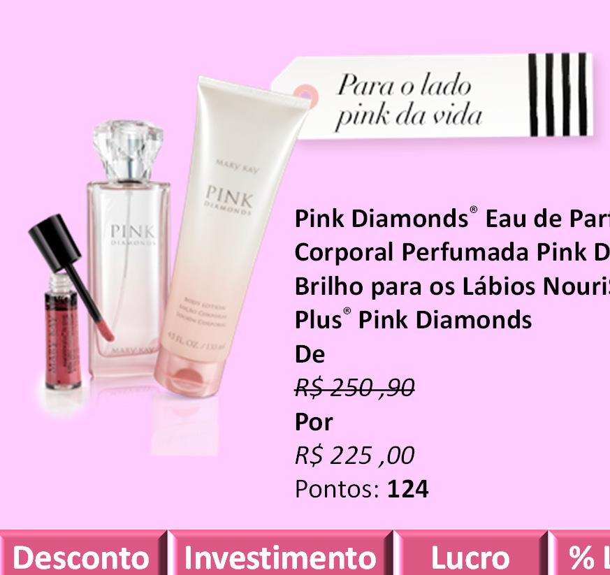 NouriShine Plus Pink Diamonds De R$250,90 Por R$225,00 Pontos: 124 Desconto