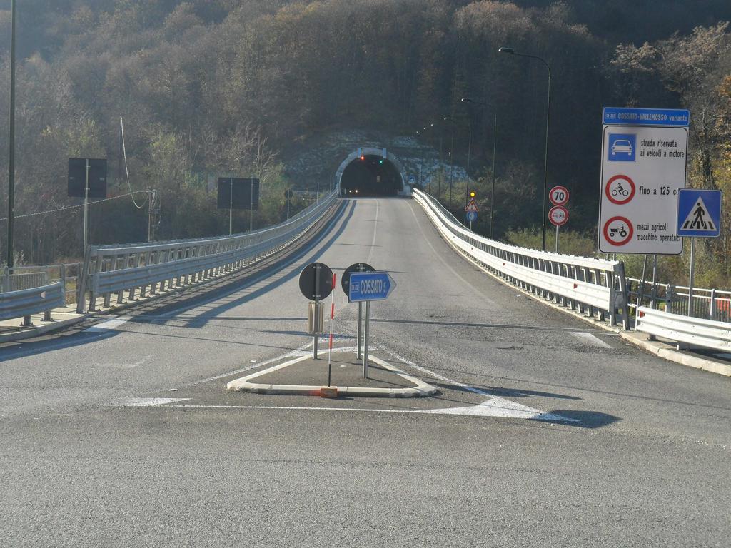 FINE Valle Mosso Frazione Falcero Caposaldo individuato al centro di aiuola spartitraffico incrocio a rotatoria tra la S.P.