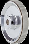 (NR70) para eixo sólido de 6 mm, perímetro de 300 mm EF-MR006030R 2055634 Roda de medição de alumínio com O-Ring (NR70) para eixo
