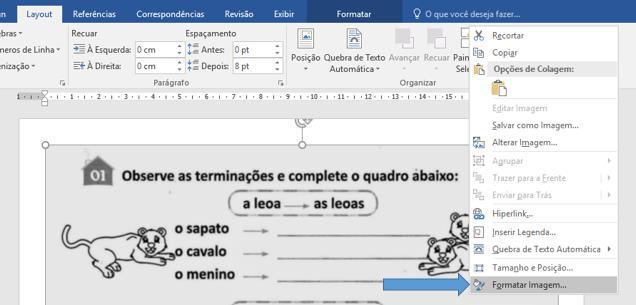 10 PROCEDIMENTO PARA EDIÇÃO DE IMAGEM NO WORD 1.