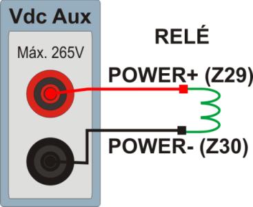 Sequência para testes do relé SEL 411L no software Sequenc 1. Conexão do relé ao CE-6006 No apêndice A-1 mostram-se as designações dos terminais do relé. 1.1 Fonte Auxiliar Ligue o positivo (borne vermelho) da Fonte Aux.