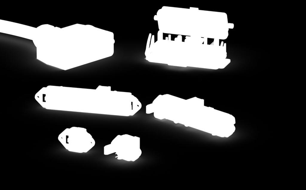 Slide-inline Industrial Connectors