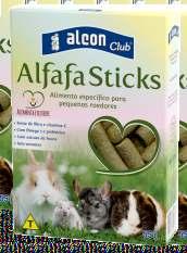 ! 2015 Em 2015 a Alcon desenvolveu alimentos específicos para Porquinho da Índia e Mini Coelho, além de inovar no mercado com Alcon Club Alfafa Sticks, um alimento que auxilia no desgaste dos dentes