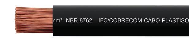 CABO MULTIPLEXADO 0,6/1 kv (COMPACTADO DE COBRE) Descrição condutor fase: Para tensões nominais até 0,6/1kV, formado por fios de cobre nu, eletrolítico, têmpera mole, encordoado com seção circular