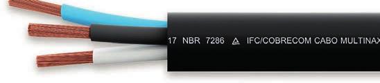 ST2, antichama (BWF-B). Normas básicas aplicáveis: Requisitos do produto - NBR 7286 da ABNT.