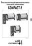 Ilhas de distribuição electropneumática compactas e modulares