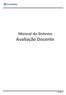 Manual do Sistema. Avaliação Docente. Versão 1.0