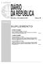 SUPLEMENTO I SÉRIE ÍNDICE. Presidência da República. Assembleia da República. Sexta-feira, 12 de outubro de 2012 Número 198