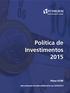 Política de Investimentos 2015