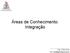 Áreas de Conhecimento: Integração. Prof. Gilberto Porto