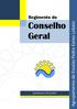 Regimento do Conselho Geral