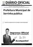 PREFEITURA MUNICIPAL DE SERRINHA - BA. Quinta-feira 18 de Julho de 2019 Ano III Edição n 121