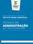 ADMINISTRAÇÃO EaD - INSTITUCIONALIZADA