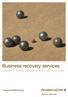 Business recovery services recuperar o controlo reconstruir valor solucionar crises*