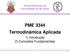 PME 3344 Termodinâmica Aplicada