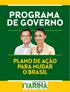 PROGRAMA DE GOVERNO PLANO DE ACÃO PARA MUDAR O BRASIL