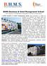 BHMS Business & Hotel Management School Um membro do Bénédict Education Group Switzerland