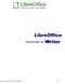 LibreOffice. Introdução ao Writer. Manual de Usuário LibreOffice - WRITER