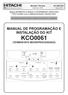 Boletim Técnico TÍTULO: INFORMATIVO DO MANUAL DE PROGRAMAÇÃO E INSTALAÇÃO DO KIT KCO0061 PARA AS FAMÍLIAS PACKAGE E SPLITÃO (FIXO)