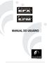 Manual do Usuário. Manual do Usuário Soundcraft EFX/EPM Edição 1110 1