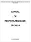 MANUAL RESPONSABILIDADE TÉCNICA