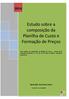 Estudo sobre a composição da Planilha de Custo e Formação de Preços