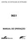 CENTRAL DE DETECÇÃO DE INTRUSÃO MANUAL DE OPERAÇÃO