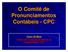 O Comitê de Pronunciamentos - CPC. Irineu De Mula Diretor da Fundação Brasileira de Contabilidade - FBC