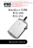 Interface GSM ICG-200 ICG-210
