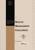 HEALTH MANAGEMENT CHALLENGES