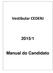 Vestibular CEDERJ 2015/1. Manual do Candidato
