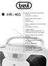 HR - 405. RADIO REGISTRATORE STEREO CON CD Manuale d'uso e installazione. STEREO RADIO RECORDER WITH CD Instruction manual