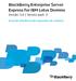 BlackBerry Enterprise Server Express for IBM Lotus Domino