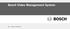 Bosch Video Management System. Manual de Configuração