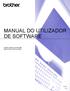 MANUAL DO UTILIZADOR DE SOFTWARE