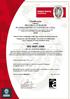 ISO 9001:2008 ESCOPO DE FORNECIMENTO