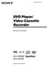 DVD Player/ Video Cassette Recorder