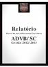 Relatório. Posse da nova Diretoria Executiva ADVB/SC