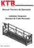 Manual Técnico de Operação. Andaime Suspenso Sistema de Cabo Passante
