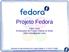 Projeto Fedora. Fábio Olivé Embaixador do Projeto Fedora no Brasil (fabio.olive@gmail.com)