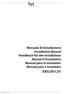 Manuale di Installazione Installation Manual Handbuch für den Installateur Manuel d Installation Manual para el Instalador Manual para o Instalador