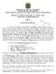 REPÚBLICA FEDERATIVA DO BRASIL MINISTÉRIO DOS TRANSPORTES DEPARTAMENTO NACIONAL DE INFRA-ESTRUTURA DE TRANSPORTES