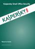 Kaspersky Small Office Security Manual do Usuário
