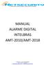 MANUAL ALARME DIGITAL INTELBRAS AMT-2010/AMT-2018