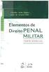 Elementos de. Direito PENAL MILITAR PARTE ESPECIAL *** ~. ~n ED,ITORA. \t3j.i. METODO