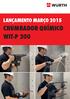 LANÇAMENTO MARÇO 2015 CHUMBADOR QUÍMICO WIT-P 200