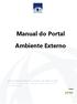 Manual do Portal. Ambiente Externo